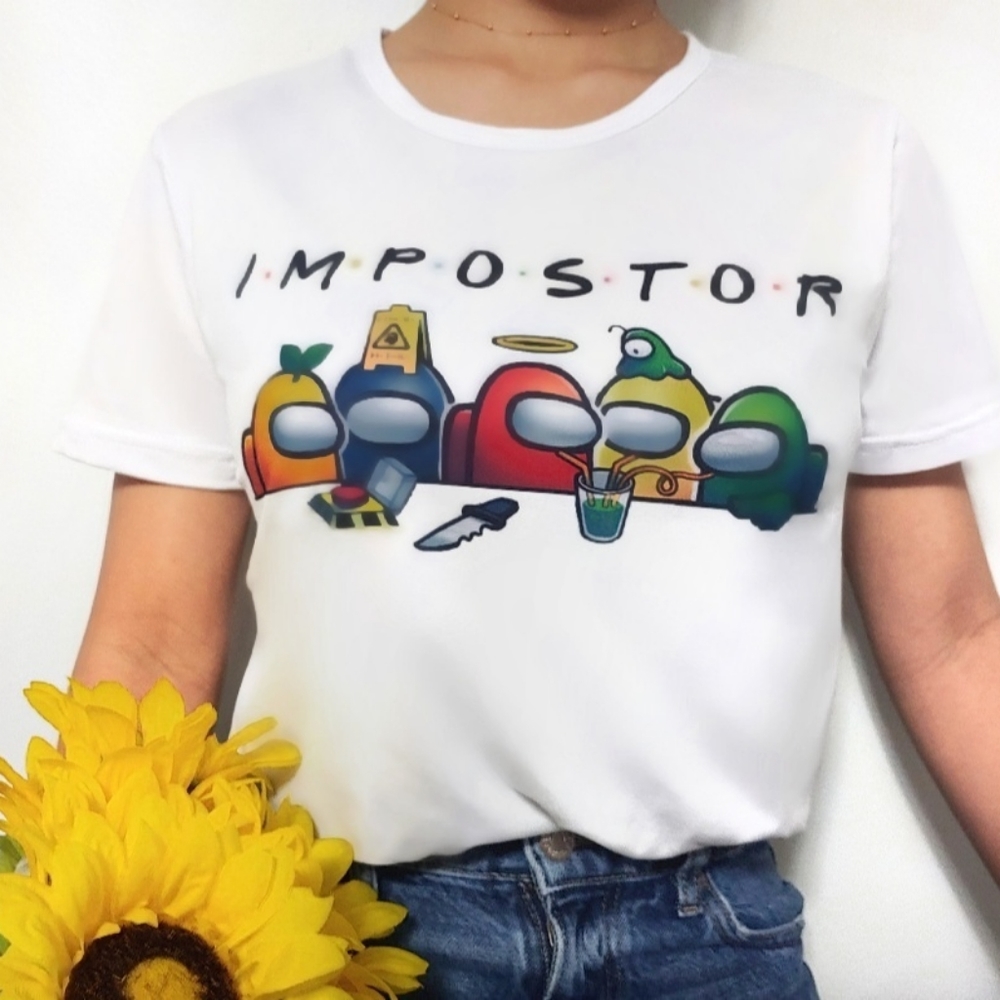 Among Us Shirt + 10 Stickers